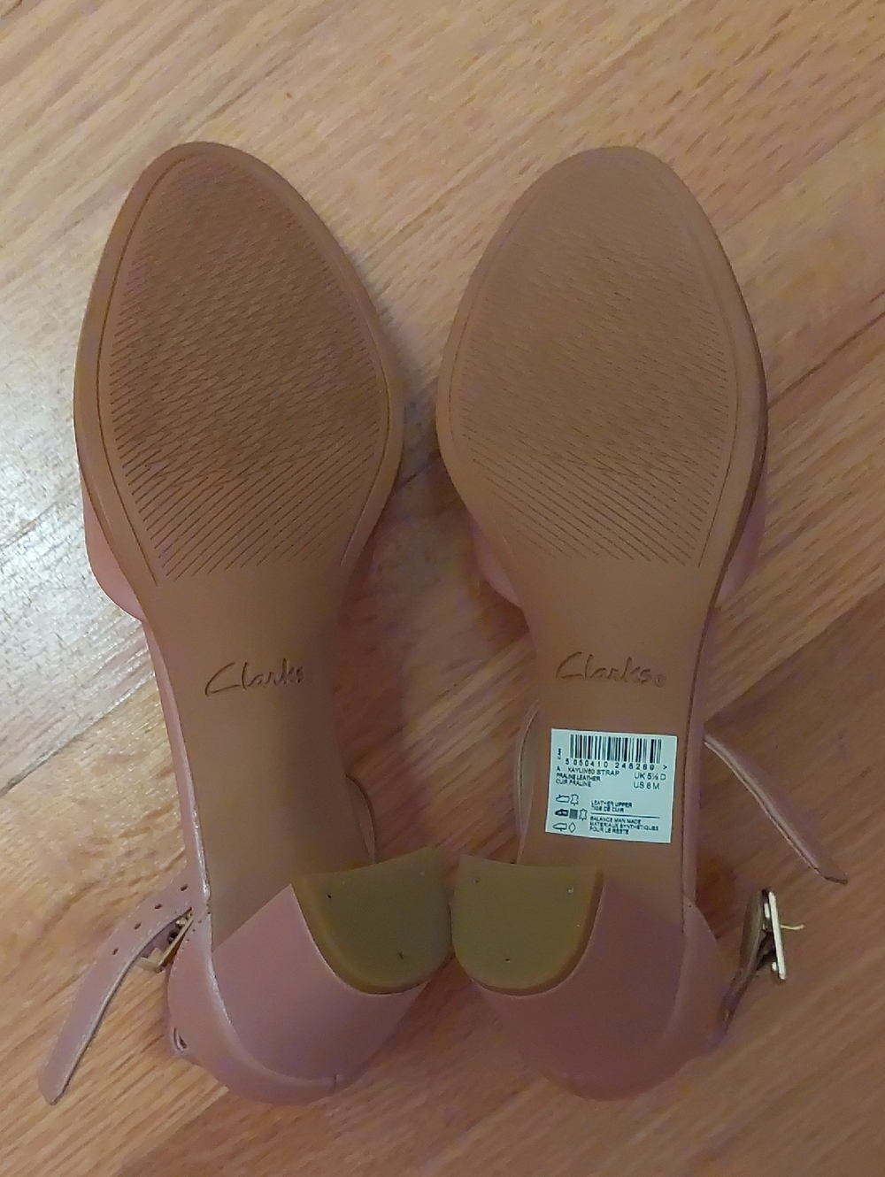 Clarks Kaylin Block Heel Ankle Strap d'Orsay Pumps 8 - Picture 6 of 7